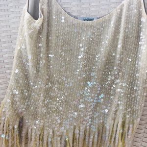 Stunning Moschino beaded spaghetti strap top